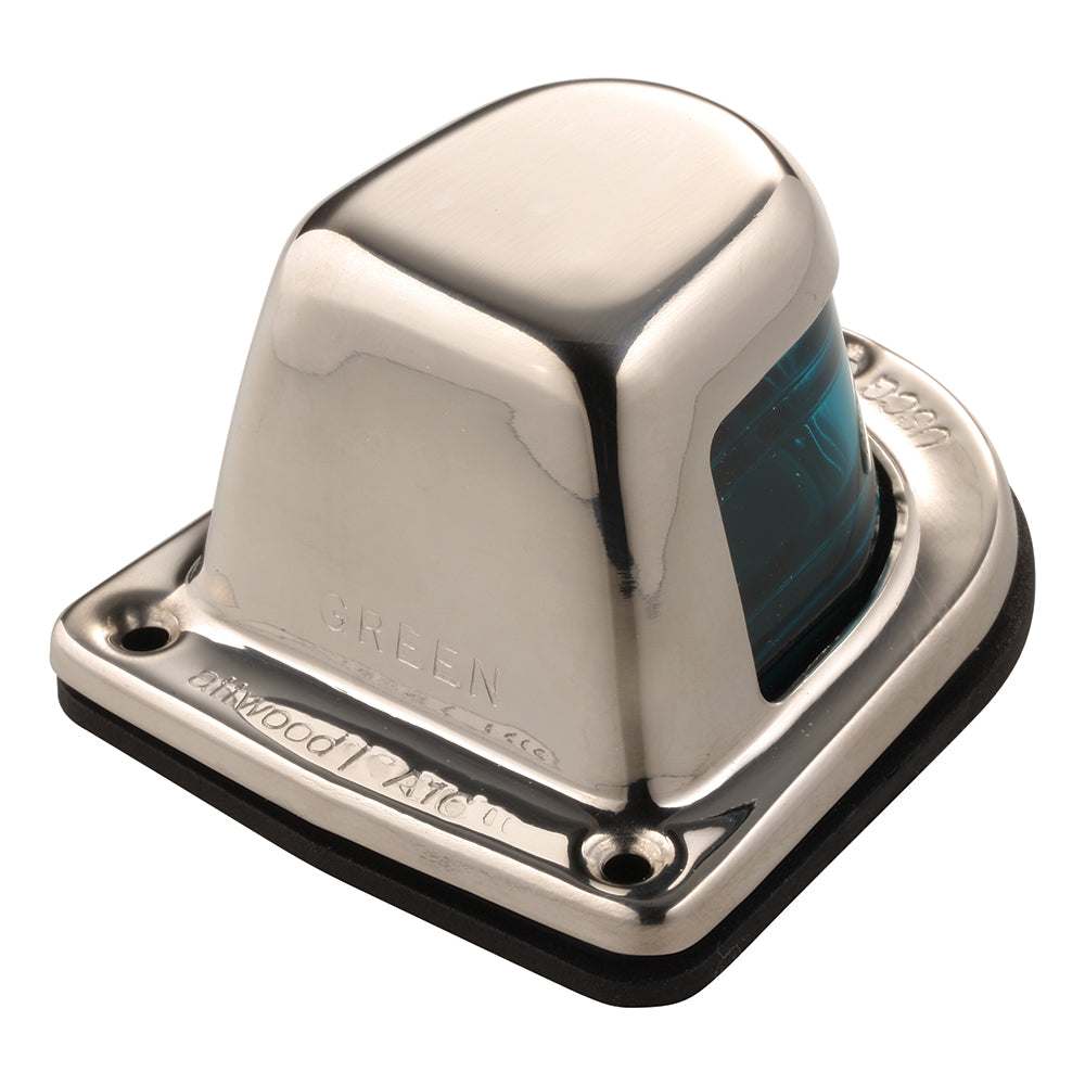 Attwood 1-Mile Deck Mount, Green Sidelight - 12V - Stainless Steel Housing [66319G7] - Sea & Tech Outfitters Florida, LLC