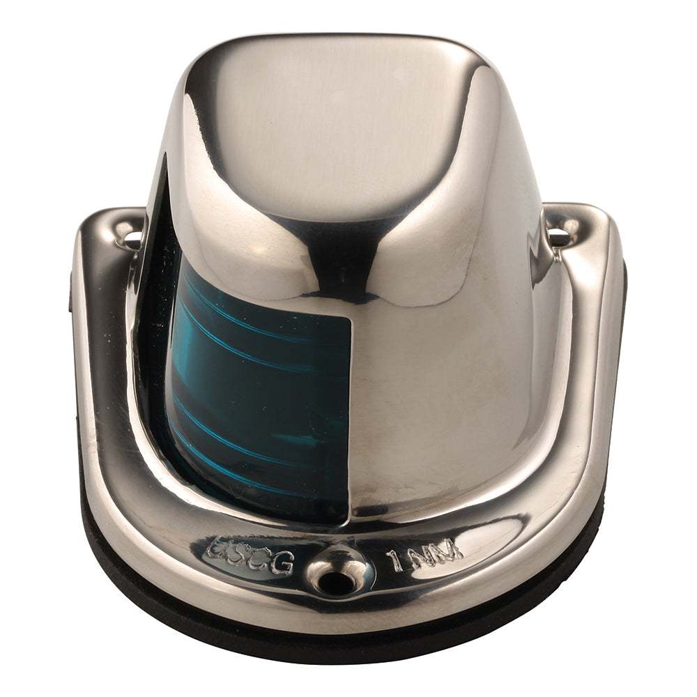 Attwood 1-Mile Deck Mount, Green Sidelight - 12V - Stainless Steel Housing [66319G7] - Sea & Tech Outfitters Florida, LLC