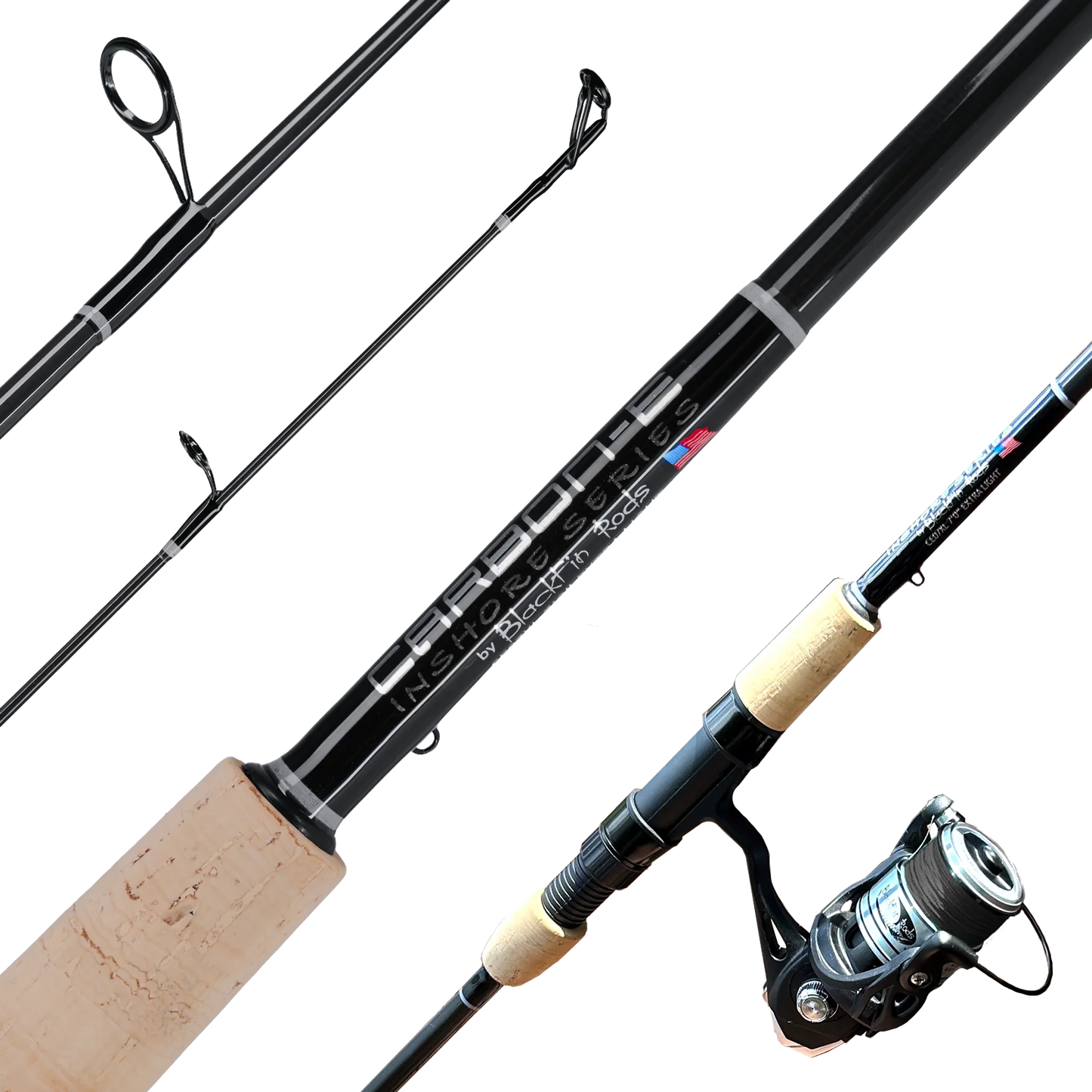Carbon Elite Split Grip Inshore Spinning Rod & Reel Combo