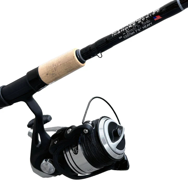 Carbon Elite Split Grip Inshore Spinning Rod & Reel Combo